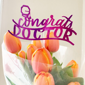 Congrats Doctor Cake Topper