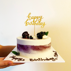 Happy Birthday Cake Topper (Color Customizable)
